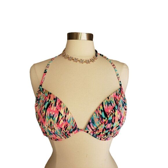 Women's Bikini Top Swimwear Halter Style Molded Cup Swim Top Medium NWOT - Picture 6 of 7